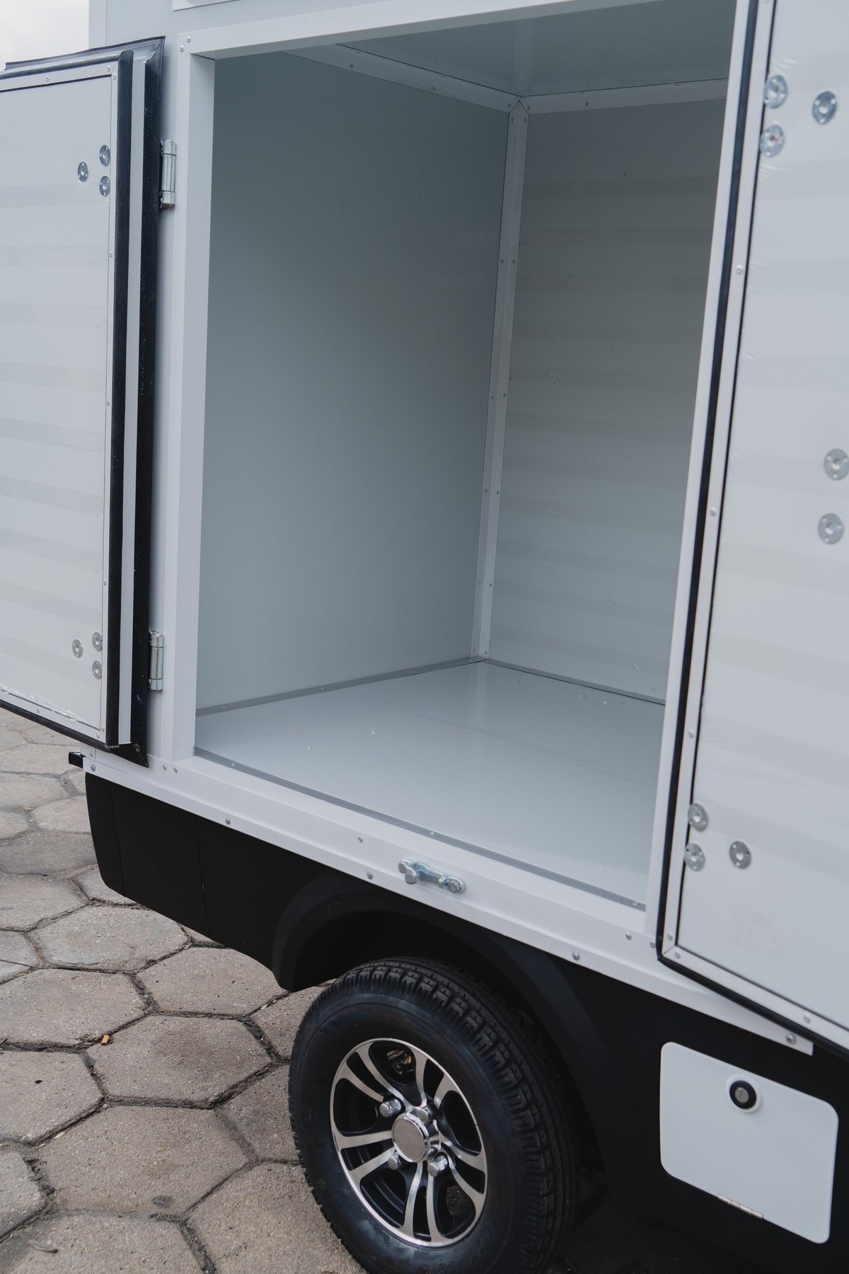 Interior de la caja de carga