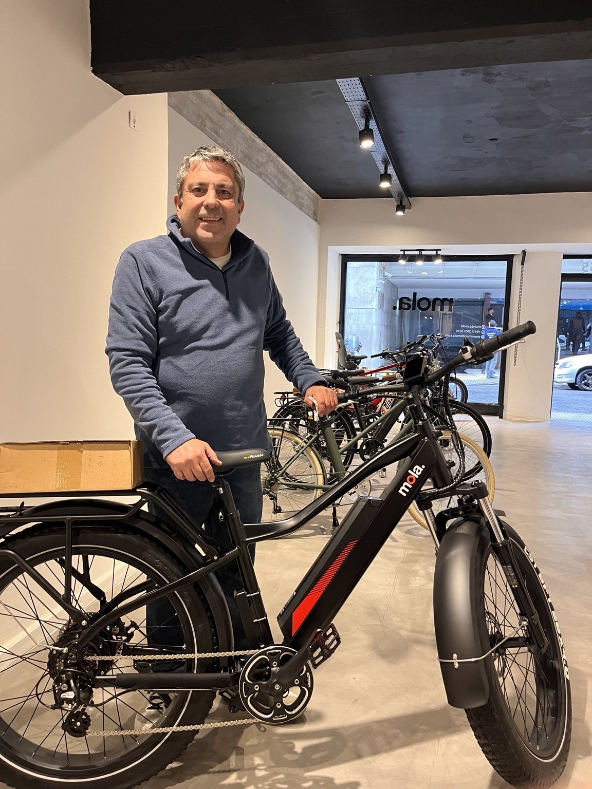 Cliente con su fat bike